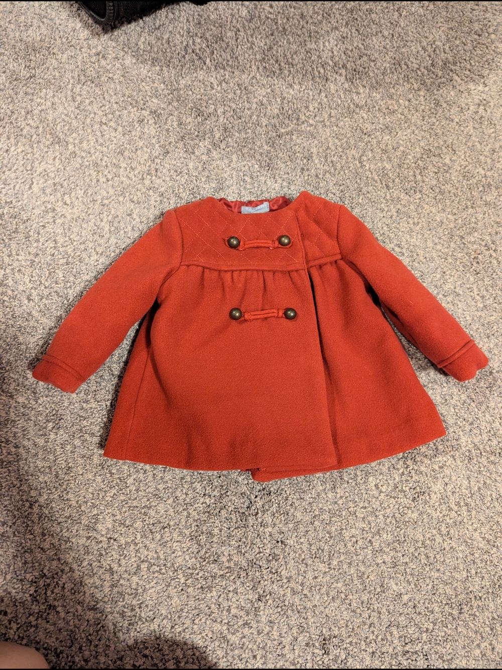 Tahari Baby, 3 Month, Pea Coat with Double Button Detail